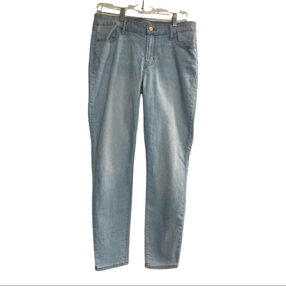 OLD NAVY Super skinny mid rise women’s jeans 10  Inseam 28”  Blue‎